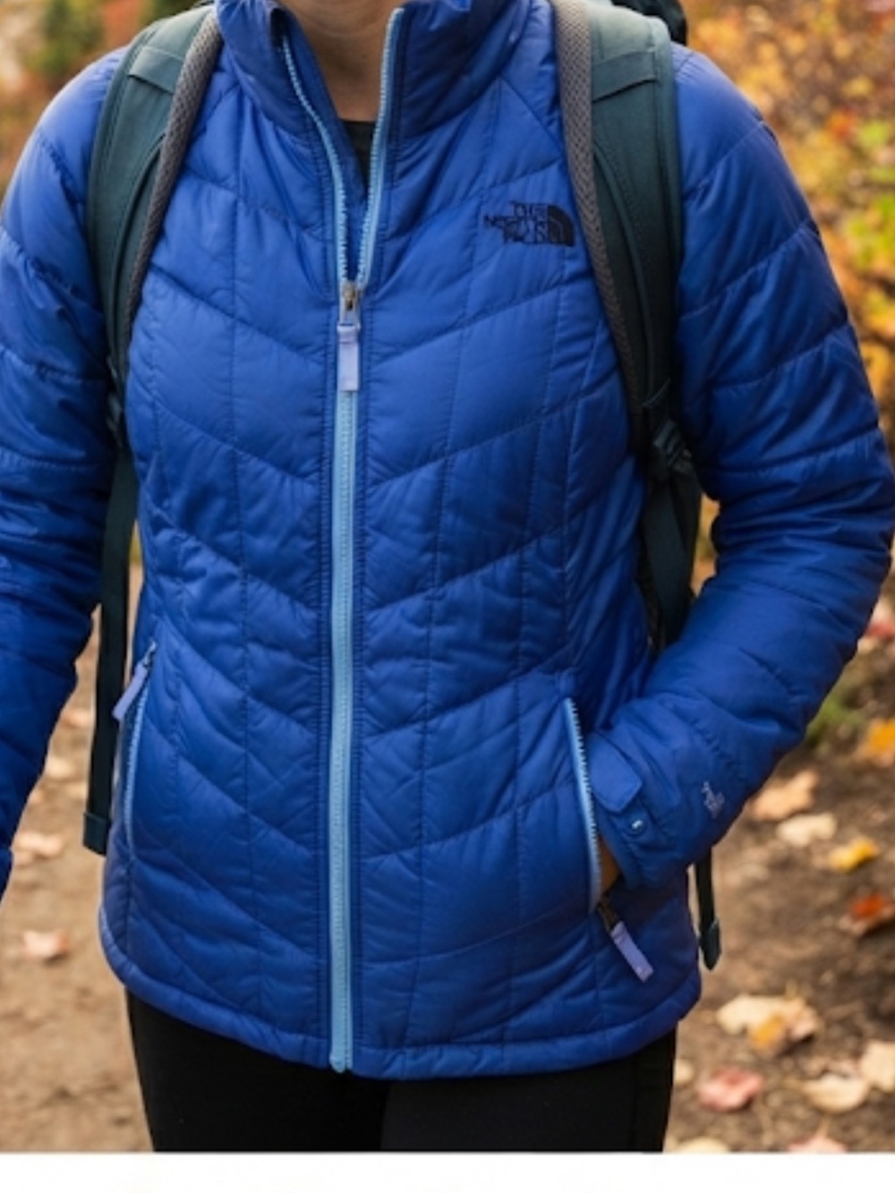 The North Face Royal Blue Quilted Packable Jacket XS